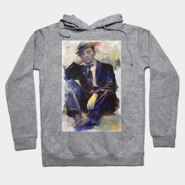 Buster Keaton in Colors Hoodie by Ryan Rad